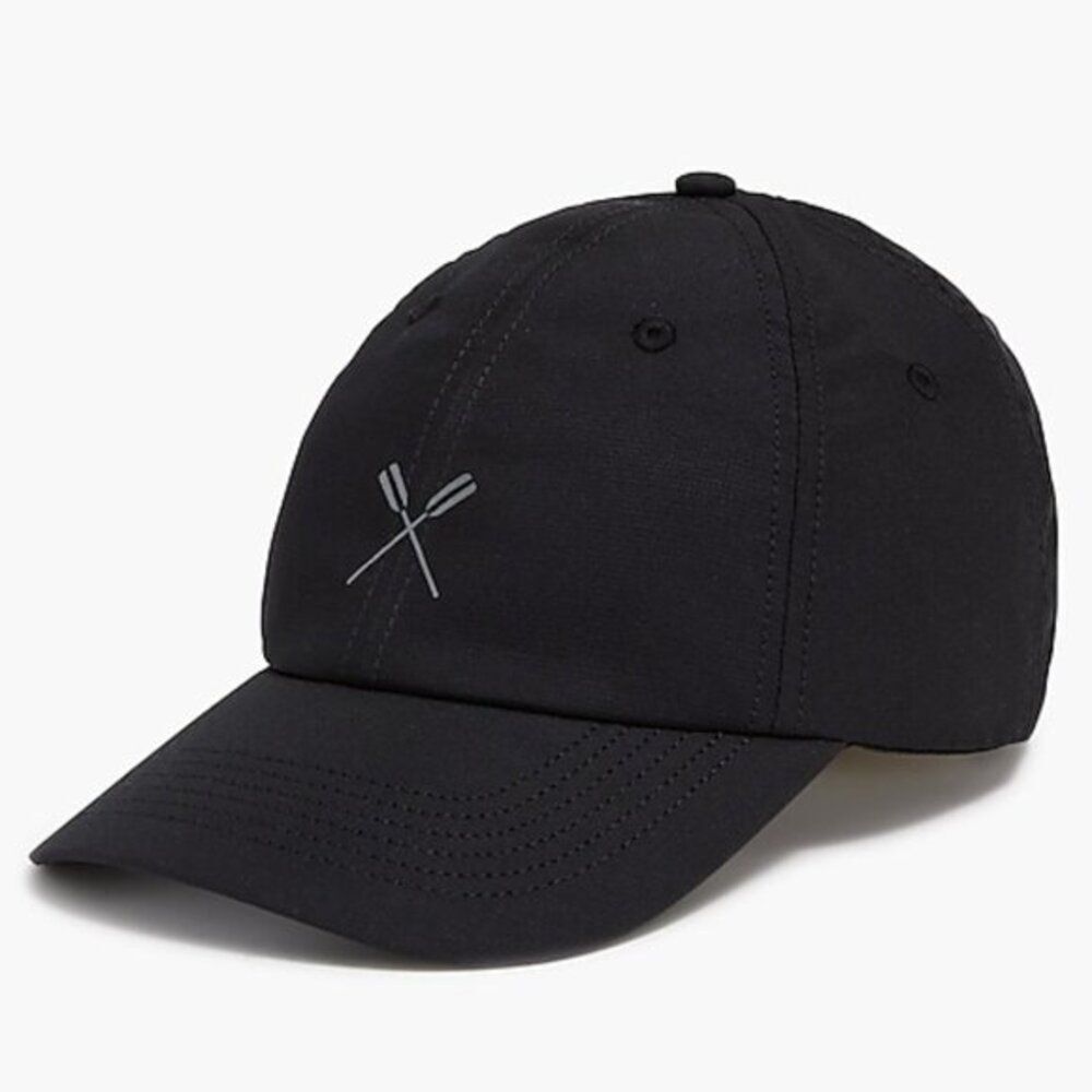 J Crew Men's Reflective Oars Hat‎ Black